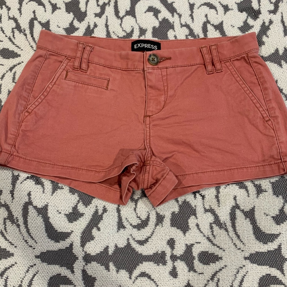 Salmon colored Express Shorts